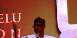 Minister of Information and Culture, Alhaji Lai Mohammed delivering the opening remarks at the 2016 Tony Elumelu Foundation Entrepreneurship Forum