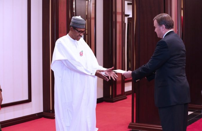 PRESIDENT BUHARI RECEIVES LETTER OF CREDENCE, USA.