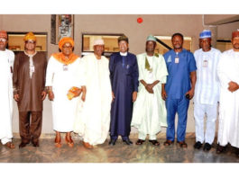 Minister of Information and Culture, Alhaji Lai Mohammed, with the new board members of the Nigerian Television Authority (NTA), at their inauguration in Abuja on Tuesday.