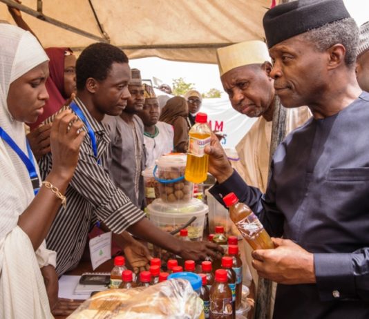 Ag. President Prof. Osinbajo at the Katsina version of the MSMEs Clinics