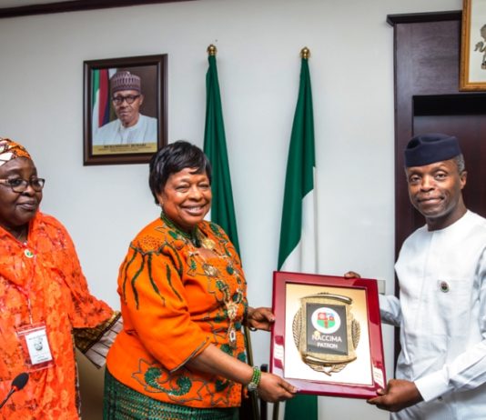 Acting President meeting with Nigeria Association of Chambers of Commerce