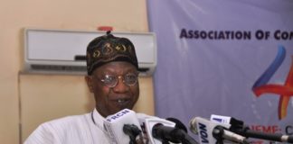 Alh. Lai Mohammed at ACSPN Conference