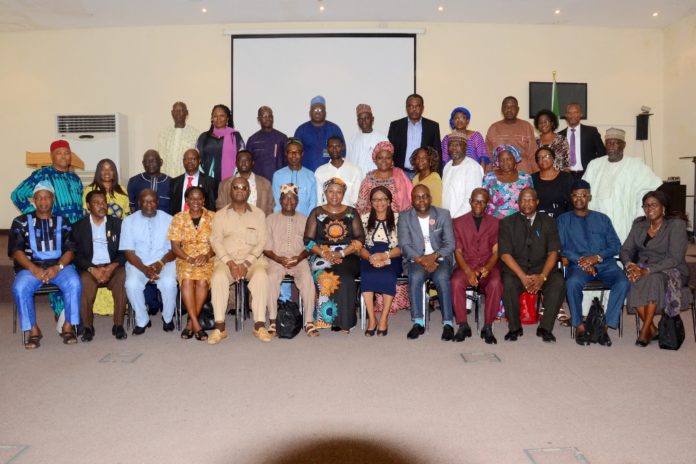 Permanent Secretary, Service Welfare Office, Mrs. Didi Walson-Jack(Seated M) and Some Participants at the Pre-Retirement Training Programme (2)