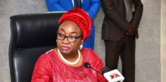 Head of the Civil service of the Federation, Mrs. Winifred E. Oyo-Ita, FCA, NPoM