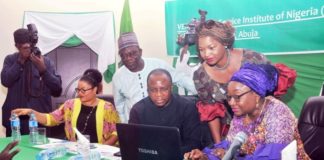 HoS - Mrs. Winifred Oyo-Ita Test-running the E-Learning Platform "The Public Service Learning Management System (PSLMS)"