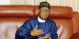 The Minister of Information and Culture, Alhaji Lai Mohammed, at a press briefing on the rumoured death of the abducted Dapchi school girl, Leah Sharibu, in Ilorin, Kwara State on Sunday.