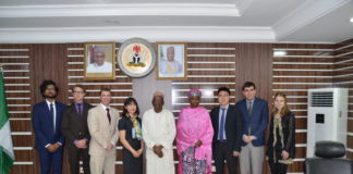 Group photograph with a team from Columbia University