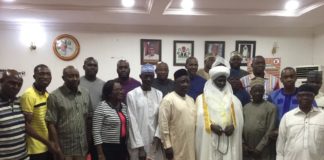 Technical Team with the Emir of Borgu