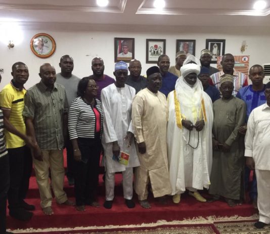 Technical Team with the Emir of Borgu