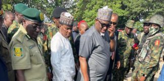 MINISTER OF DEFENCE, MAJ GEN BASHIR SALIHI MAGASHI(RTD) INSPECTS MEDIUM SECURITY CUSTODIAL CENTRE, KUJE, ABUJA