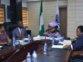 Mrs. Titi Akisanya Vice President CPIM, Mr. Wale Adediran President CPIM, Mrs Winifred Ekanem Oyo-Ita, NPoM Head of the Civil Service of the Federation