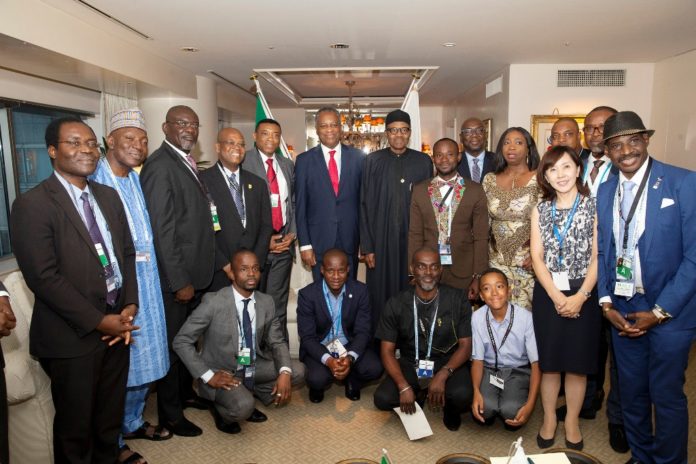 PRESIDENT BUHARI MEETING NIGERIANS IN JAPAN 7