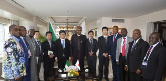 PRESIDENT BUHARI MEETS WITH JAPAN BANK OF INTEL DEVEL TEAM 7