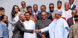President Buhari with Amb Osakwe