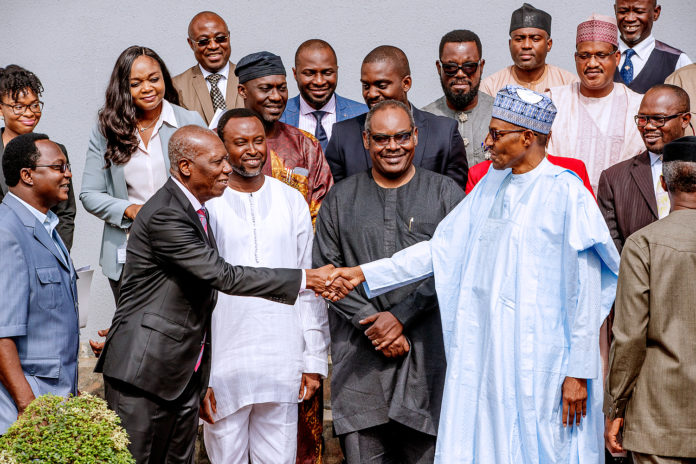 President Buhari with Amb Osakwe