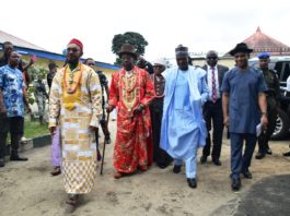Honorable Minister of Environment Dr. Mohammad Mahmood Abubakar with Ogoni Traditional Leaders