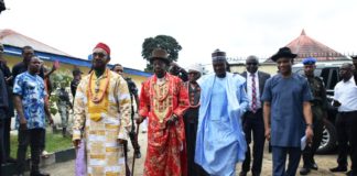 Honorable Minister of Environment Dr. Mohammad Mahmood Abubakar with Ogoni Traditional Leaders