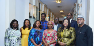 Mrs. Osinbajo with the sponsors
