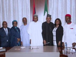 PRESIDENT BUHARI MEETS ECONOMIC ADVISORY COUNCIL.