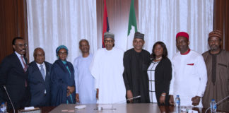 PRESIDENT BUHARI MEETS ECONOMIC ADVISORY COUNCIL.