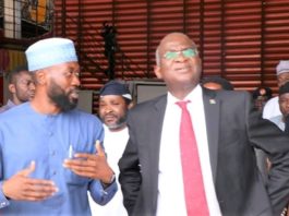 THE MANAGING DIRECTOR OF KARMOD NIGERIA LIMITED , MR SHAGAYA D AND MINISTER WORKS AND HOUSING BABATUNDE RAJI FASHOLA