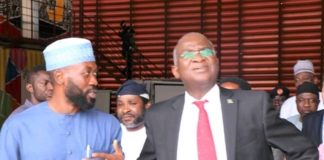 THE MANAGING DIRECTOR OF KARMOD NIGERIA LIMITED , MR SHAGAYA D AND MINISTER WORKS AND HOUSING BABATUNDE RAJI FASHOLA