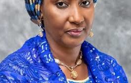 THE HONORABLE MINISTER OF HUMANITARIAN AFFAIRS, DISASTER MANAGEMENT AND SOCIAL DEVELOPMENT, HAJIA SADIYA UMAR FAROUQ.