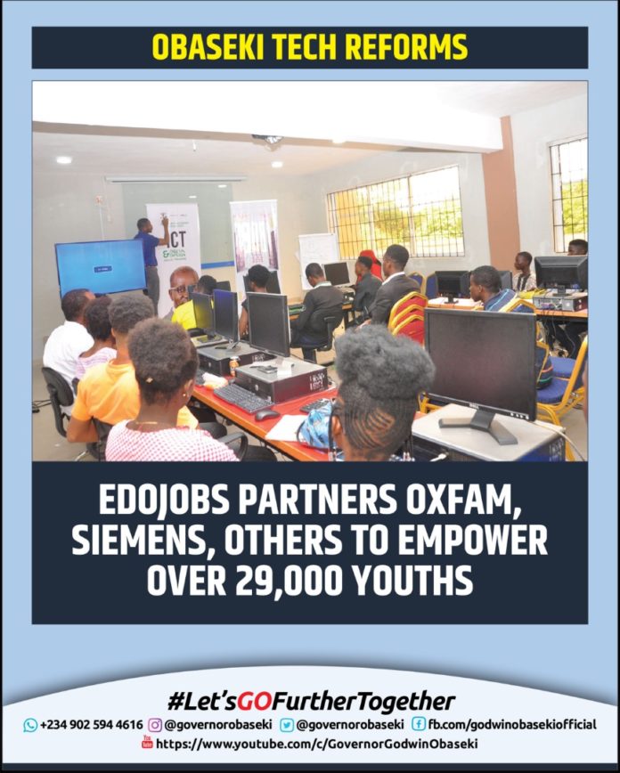 Edo Govt Collaborates with siemens Oxfam, to empower youths