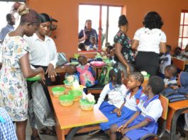 some pupils in Edo Home Grown Free Food
