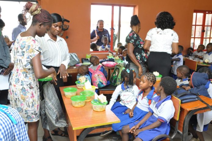 some pupils in Edo Home Grown Free Food
