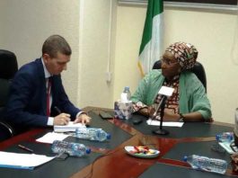 Honourable Minister, Humanitarian Affairs, Disaster Management and Social Development, Hajia Sadia Umar Farouq