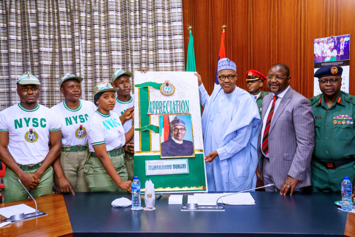President Buhari meets NYSC