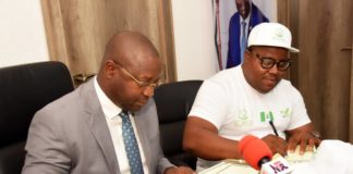 Signing of MoU between the Federal Ministry of Youth & Sports Devlpt. and the Mgt. of HideaPlus Company