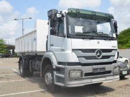 Mercedes truck donated to Lagos state government