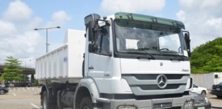 Mercedes truck donated to Lagos state government