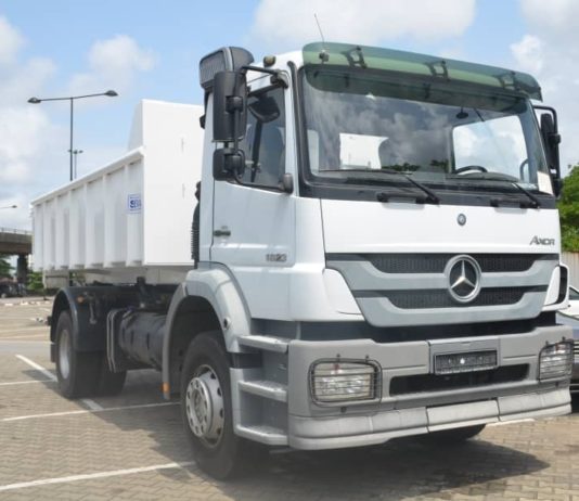 Mercedes truck donated to Lagos state government