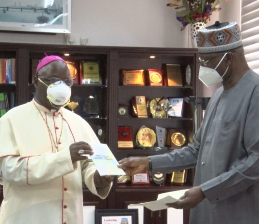 Catholics Bishops’ Conference Of Nigeria Donates Medical Facilities To PTF