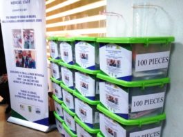 2000 Face Masks for frontline Health wirkers donated by the Isreali Embassy