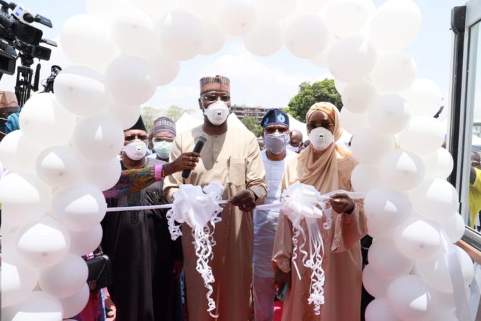 SGF Boss Mustapha commissioned the ThisDay Dome Abuja COVID-19 positives Isolation Centre