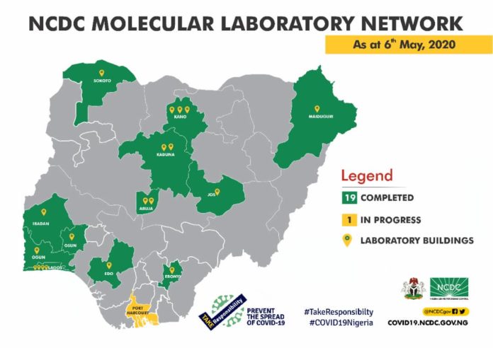 21 laboratories nationwide are now operational for covid-19 testing