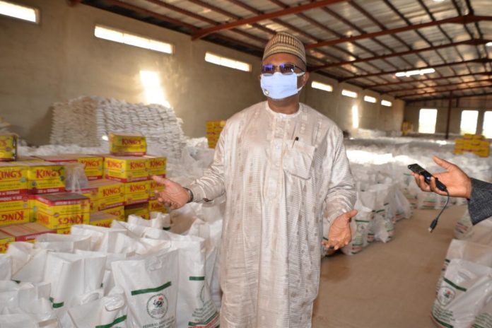 Inspection visit by the representative of the Minister of Humanitarian Affairs, Disaster Management and Social Development, Alhaji Jalal Arabi, the Permanent Secretary of the Ministry,