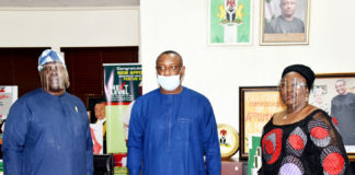 HMSLE, Festus Keyamo SAN, Chairman NPC, Dr. Tayo Oyetunji Federal Commissioner NPC, Seyi Aderinokun