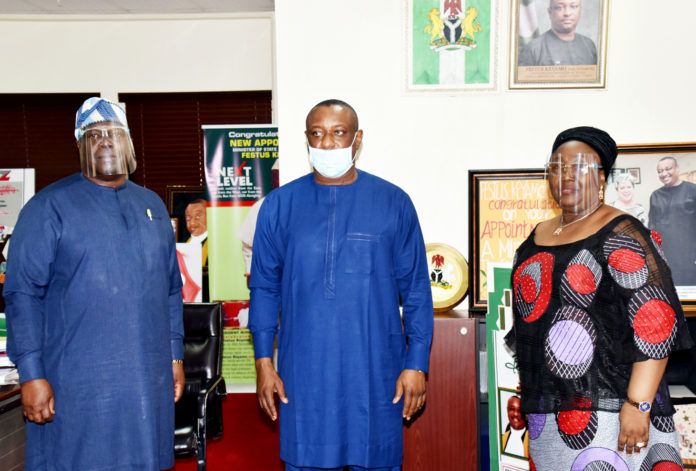 HMSLE, Festus Keyamo SAN, Chairman NPC, Dr. Tayo Oyetunji Federal Commissioner NPC, Seyi Aderinokun