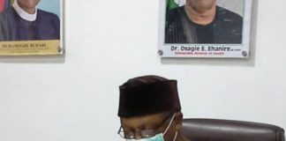 HMH Dr. Osagie Ehanire inaurating the Committee to review the Diaspora Professionals Healthcare Initiative (DPHI) Programme