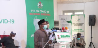 HMH Dr. Osagie Ehanire at PTF on COVID-19 Briefing