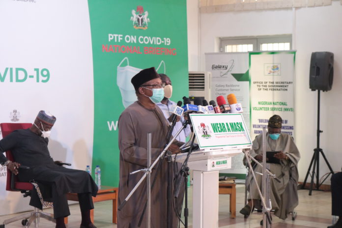 HMH Dr. Osagie Ehanire at PTF on COVID-19 Briefing