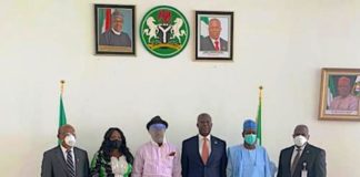 Minister of State, Petroleum Resources, Chief Timipre Sylva on Tuesday, 9th June, 2020 inaugurated a new board for the Nigerian Content Development and Monitoring Board (NCDMB)