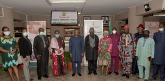 Occasion of the inauguration of Committee Members By the Permanent Secretary on Official Commissioning /Launching of the Sports Hall of Fame and Second Edition of Nigeria Sports Book of Records today, July 3rd 2020.