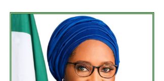 The Honorable Minister of Finance, Budget and National Planning, Mrs. Zainab Shamsuna Ahmed.
