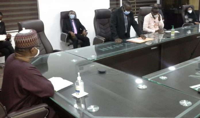NMA FMOH Chapter visits HMH, Dr. Osagie Ehanire on 14th July, 2020.